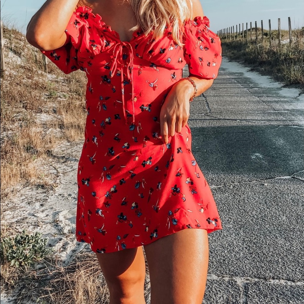Floral mini dress